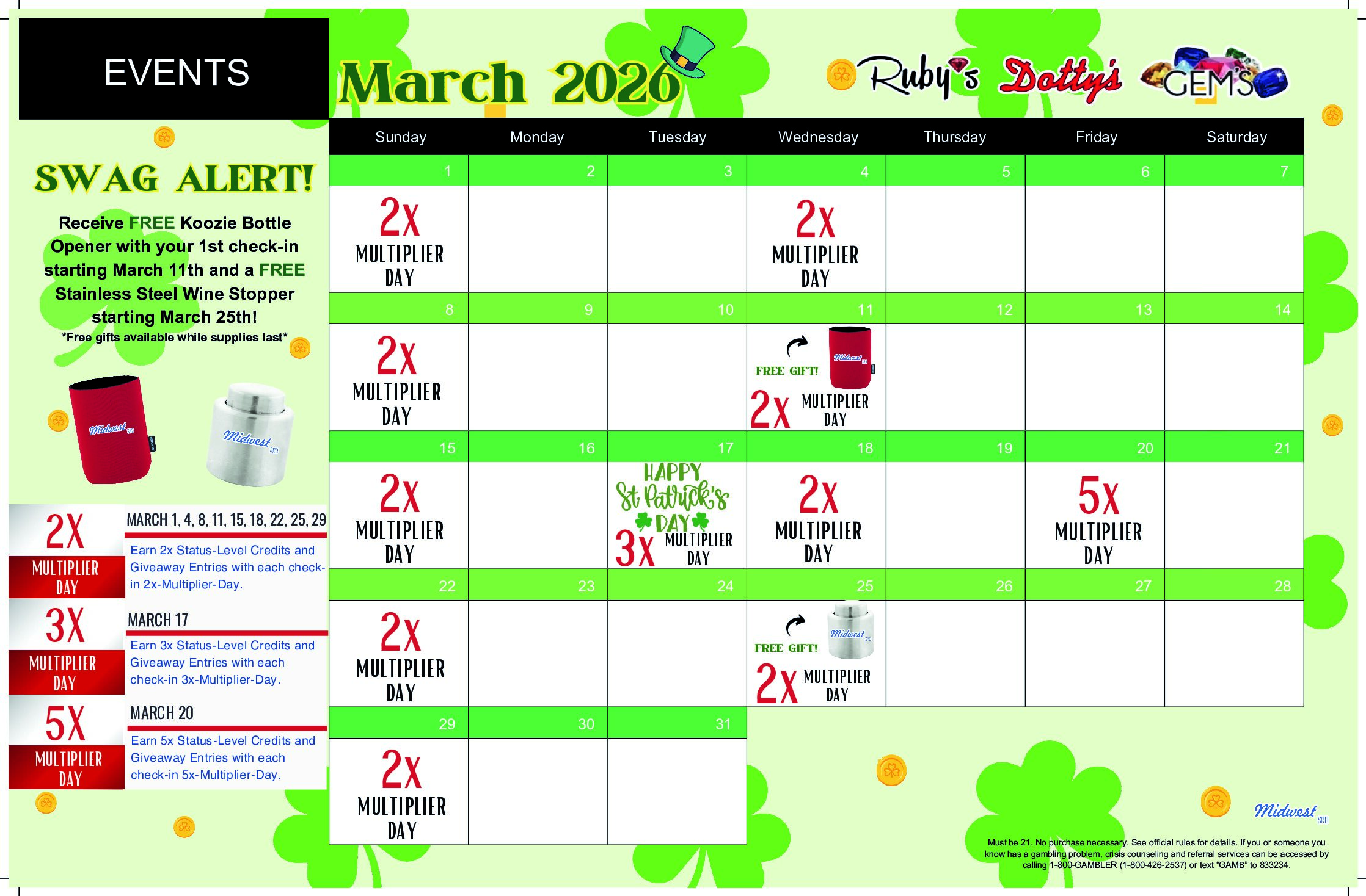 (17x11in) - March 2026_Calendar - 16 qty